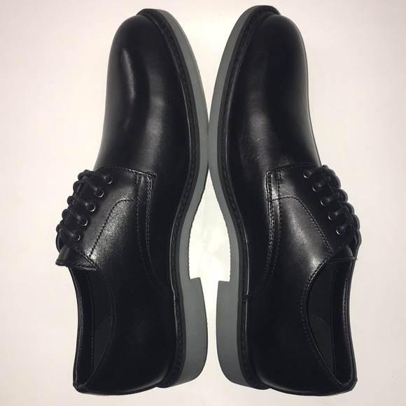 Mens Public Opinion Leather Oxford shoes black sz8 - Picture 2 of 5